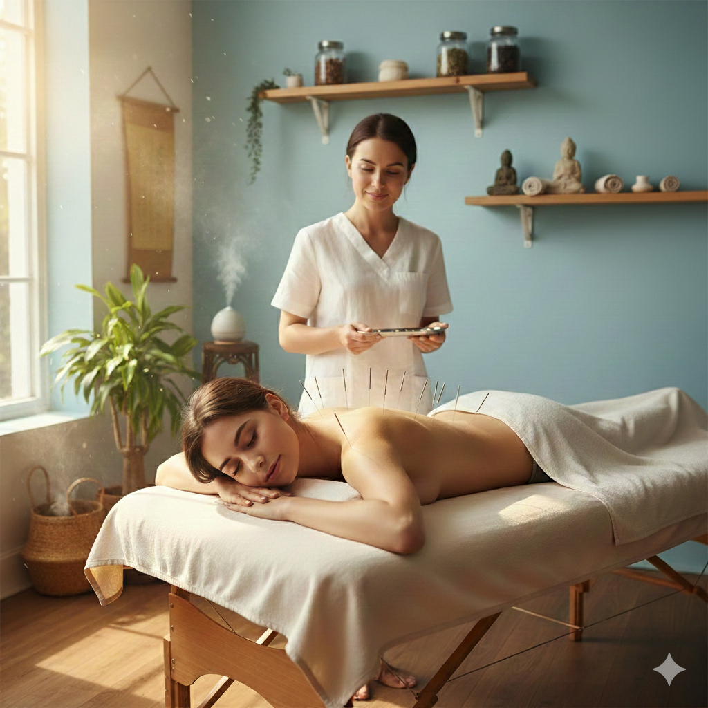 Massage therapy session